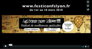 2e Festival de conférences gesticulées de Lyon - 1er au 18 mars 2018 - teaser