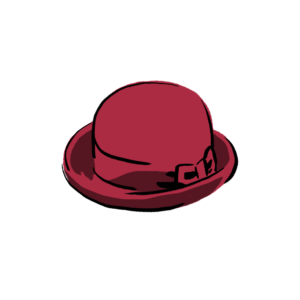 Le Petit Chapeau rond rouge